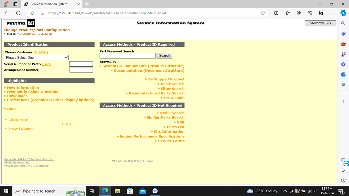 CATERPILLAR SIS [10.2021] + CBT + SERVICE REPORT
