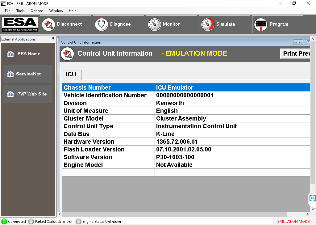 Paccar ESA 5.7.0 ( Kenworth & Peterbilt ) +  SW Programming Files 2025