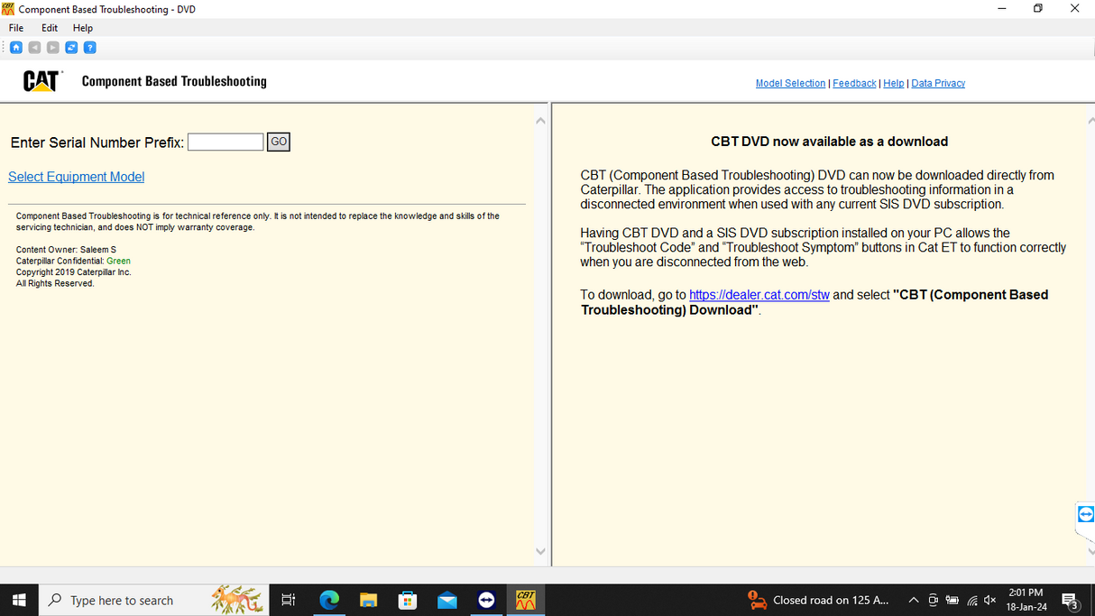 CATERPILLAR SIS [10.2021] + CBT + SERVICE REPORT