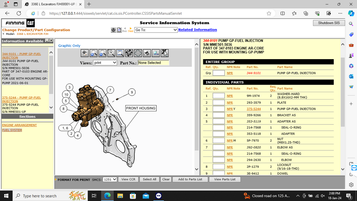 CATERPILLAR SIS [10.2021] + CBT + SERVICE REPORT