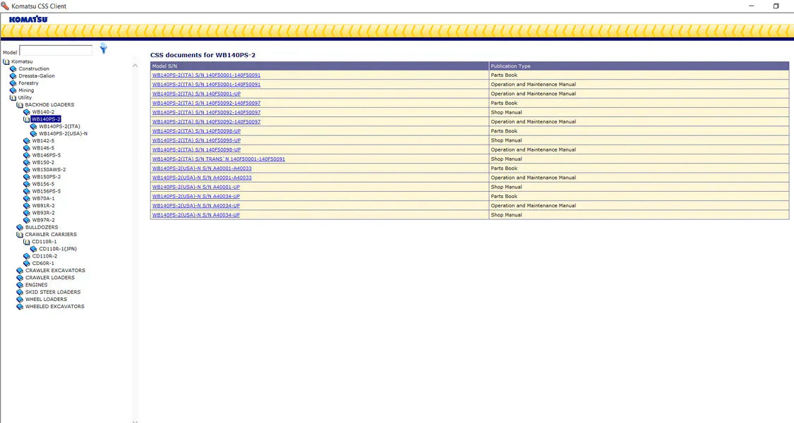 KOMATSU CSS SERVICE MANUALS UPDATED [2024.06] ALL REGIONS
