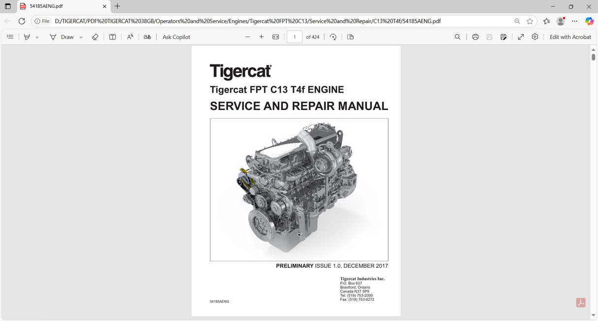 Tigercat Machine 38GB PDF 2021 Service Manual & Operator’s Manual PDF – Complete Set