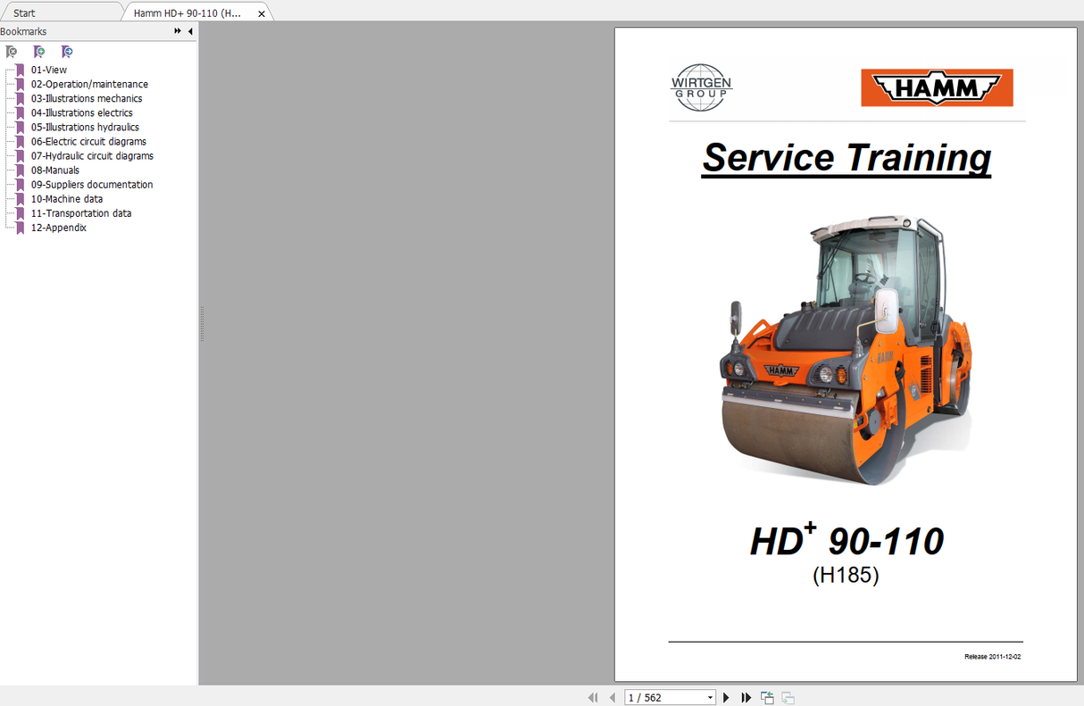Wirtgen Hamm 2.68 GB Service Training, Operating Parts Manual & Schematic [DOWNLOAD]
