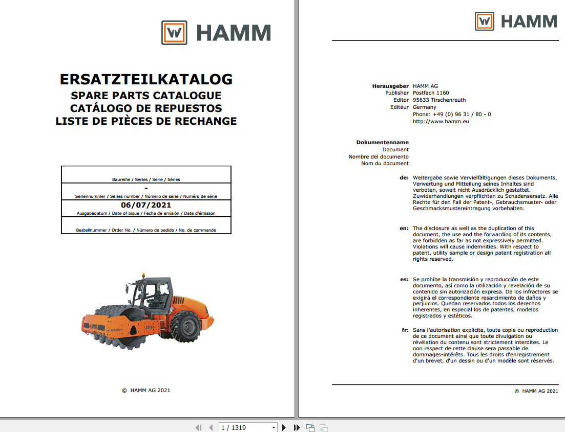 Wirtgen Hamm 2.68 GB Service Training, Operating Parts Manual & Schematic [DOWNLOAD]
