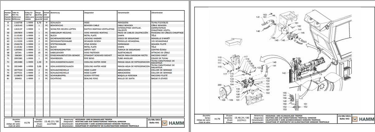 Wirtgen Hamm 2.68 GB Service Training, Operating Parts Manual & Schematic [DOWNLOAD]